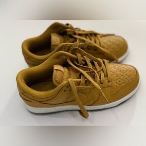Nike Women's Tan Quilted Dunks